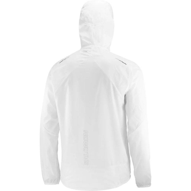 White Salomon Bonatti Cross Men's Windbreaker | IE BK5304